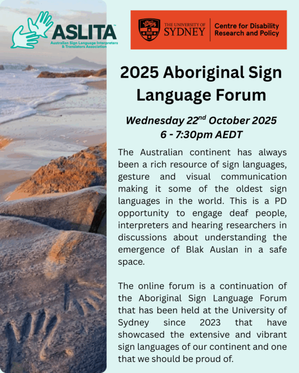 2025 Aboriginal Sign Language Forum