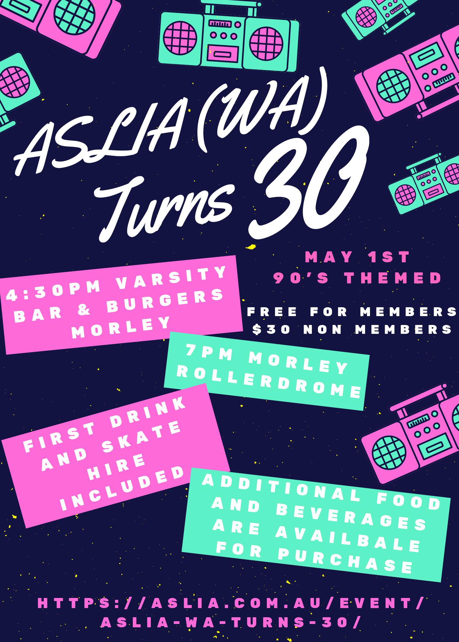 ASLIA (WA) Turns 30