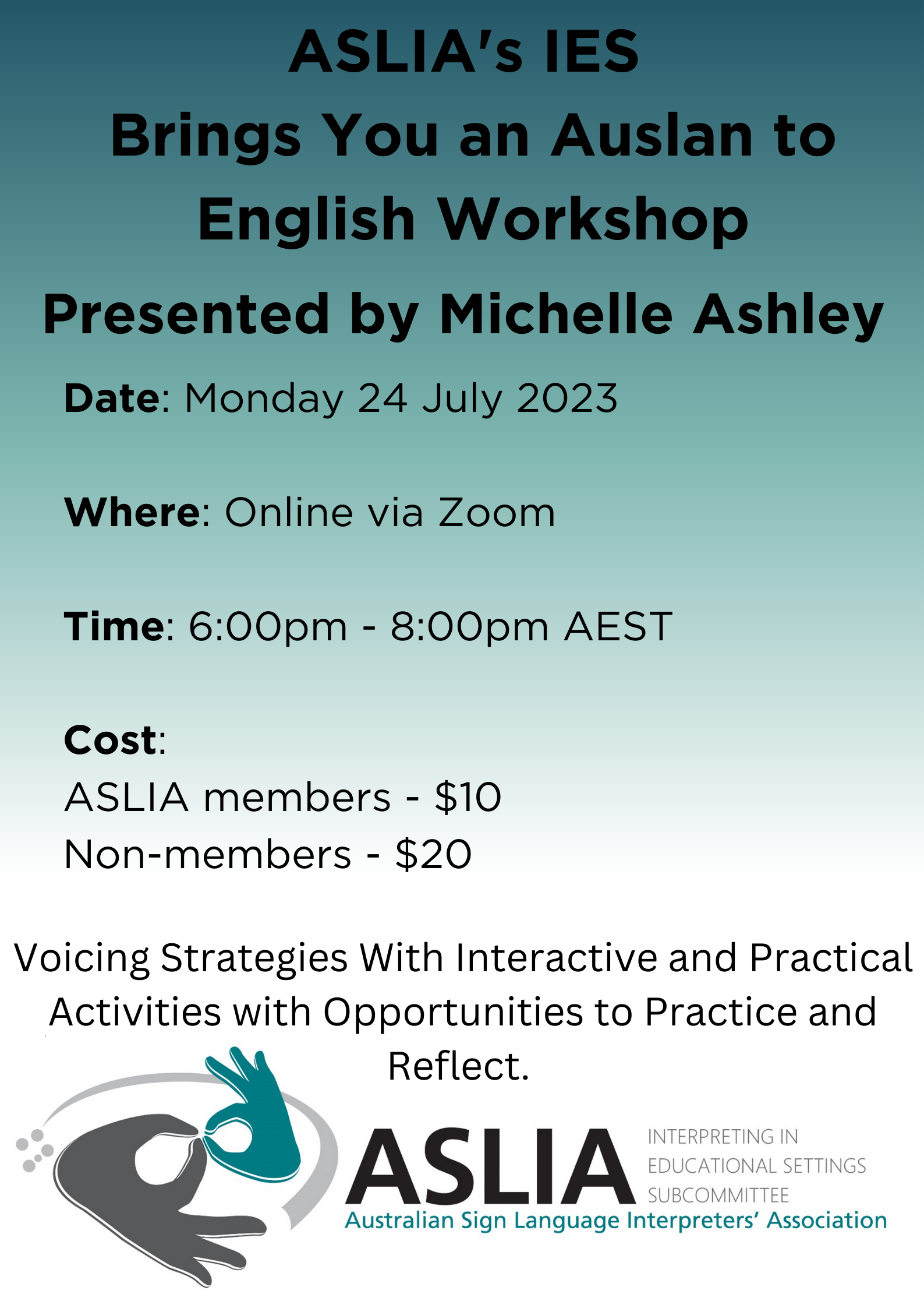 IES PD Series – Auslan to English