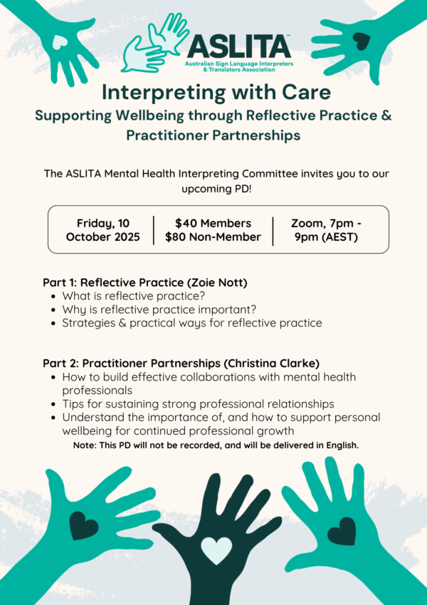 ASLITA - 2025 Interpreting with Care - Image 2