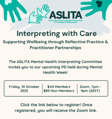 ASLITA - 2025 Interpreting with Care