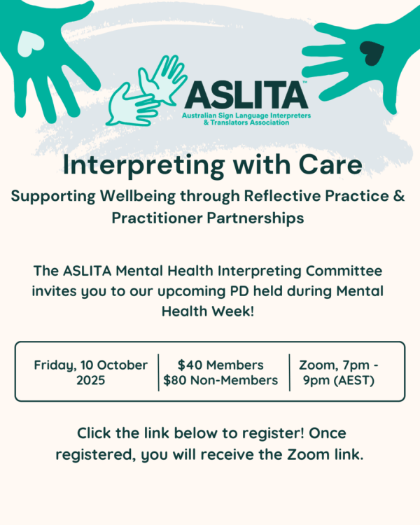 ASLITA - 2025 Interpreting with Care