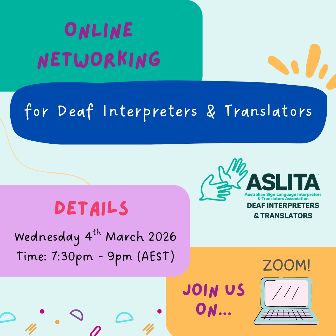 Online Networking for Deaf Interpreters and Translators
