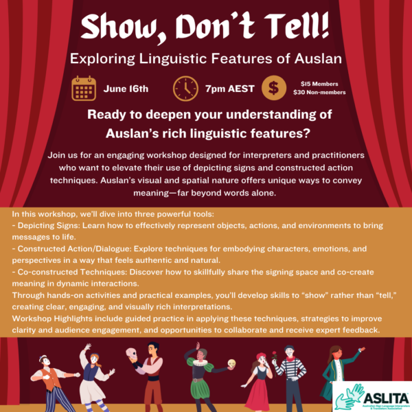 Show, Don't Tell: Exploring Linguistic Features of Auslan