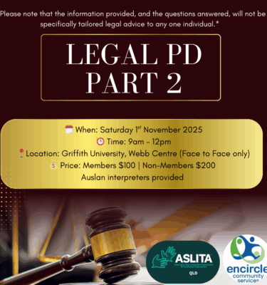 ASLITAQ - 2025 Legal Workshop Part 2