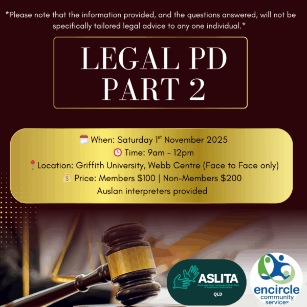 ASLITAQ - 2025 Legal Workshop Part 2
