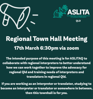 ASLITAQ 2026 March Regional Town Hall Meeting