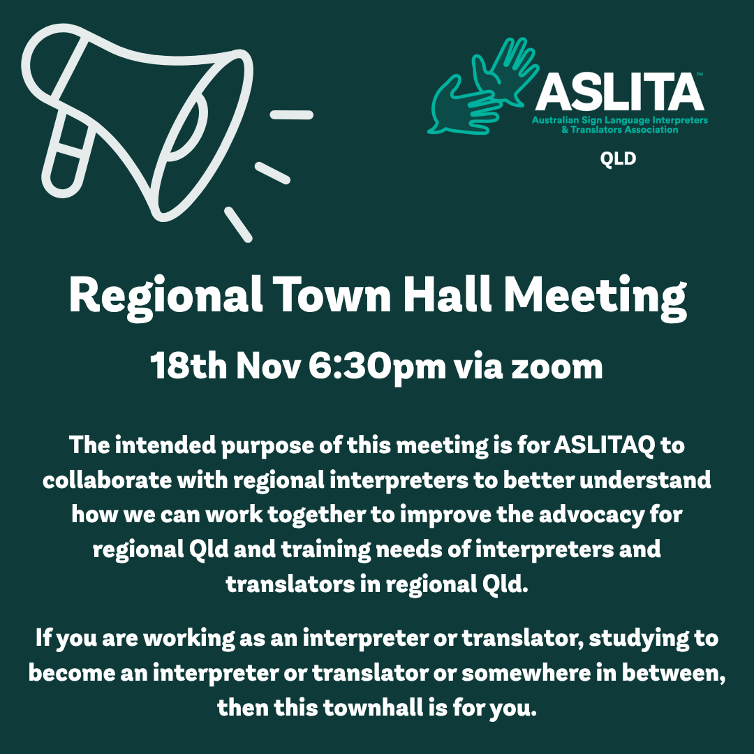 Regional Town Hall Meeting November ASLITAQ 2026
