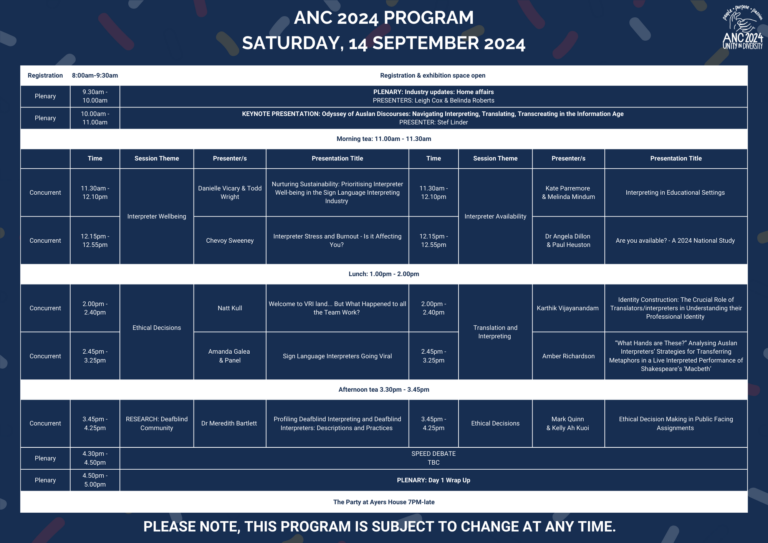 Program ANC2024 ASLIA