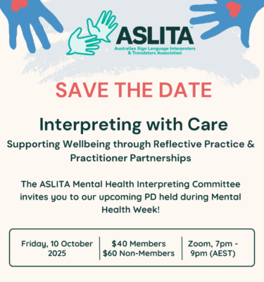 ASLITA - 2025 Interpreting with Care