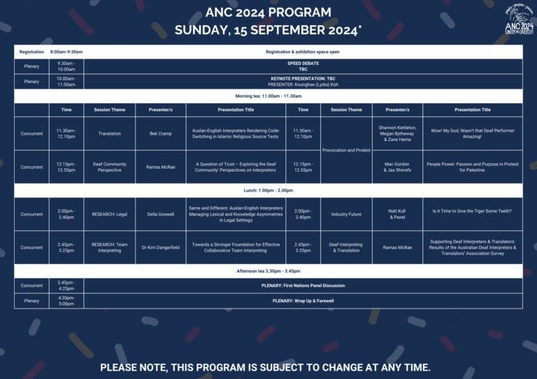 Program ANC2024 ASLIA