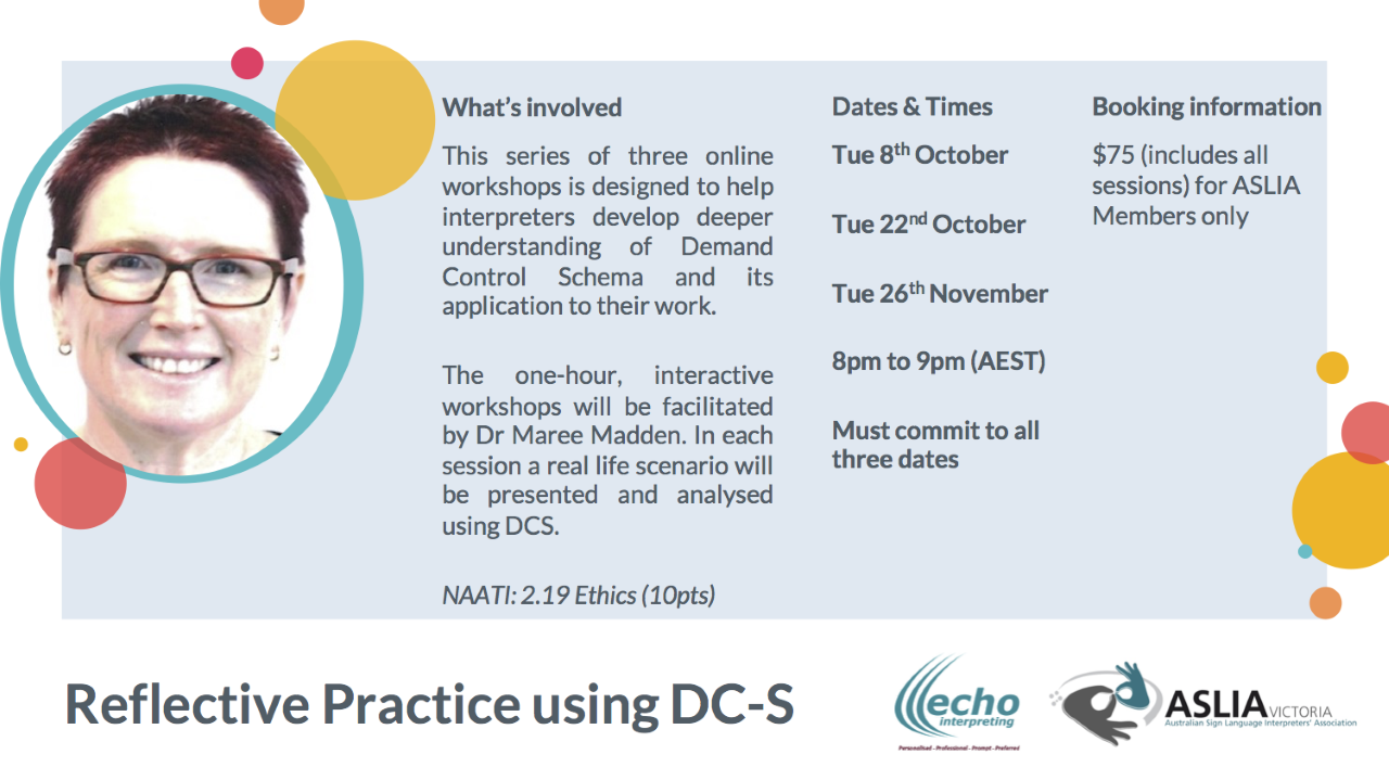 Reflective Practice using DC-S